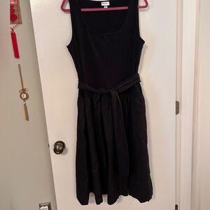 Isaac Mizrahi for Target sleeveless black dress with sash, women’s size XL